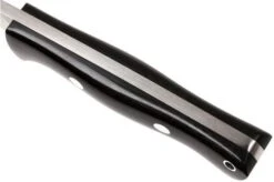 Bark River Bravo 1 A2 FHG Rampless, Black Linen Micarta, Brown Sheath -Knife Sales Store BRK07 111BRKL RS 05 bark river brk07 111brkl rs 05