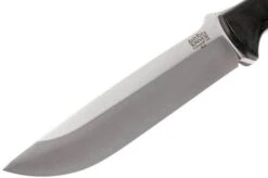 Bark River Bravo 1.5 A2, Black Canvas Micarta, Brown Sheath -Knife Sales Store BRK07 113BRKC 03 bark river brk07 113brkc 03