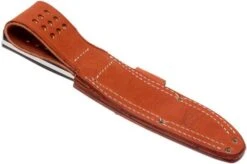 Bark River Bravo 1.5 A2, Black Canvas Micarta, Brown Sheath -Knife Sales Store BRK07 113BRKC 08 bark river brk07 113brkc 08