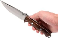 Bark River Bravo Vortex A, Desert Ironwood, Brown Sheath -Knife Sales Store BRK07 117FMDIW1 06 bark river brk07 117fmdiw1 06