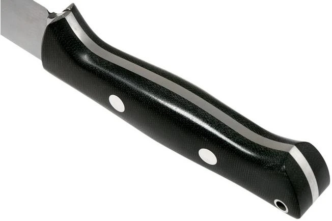 Bark River Bravo 1 LT Hunter CPM 3V, Black Canvas Micarta, Brown Sheath 6 Bark River Bravo 1 LT Hunter CPM 3V, Black Canvas Micarta, Brown Sheath - Image 4