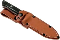 Bark River Bravo 1 LT Hunter CPM 3V, Black Canvas Micarta, Brown Sheath 16 Bark River Bravo 1 LT Hunter CPM 3V, Black Canvas Micarta, Brown Sheath -Knife Sales Store BRK07 121BRKC 07 bark river knives