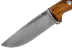 Bark River Bravo 1 LT Hunter CPM 3V, Desert Ironwood, Brown Sheath -Knife Sales Store BRK07 121DIW 03 bark river knives