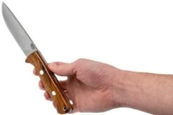 Bark River Bravo 1 LT Hunter CPM 3V, Desert Ironwood, Brown Sheath -Knife Sales Store BRK07 121DIW 06 bark river knives