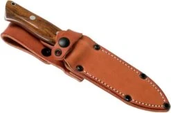 Bark River Bravo 1 LT Hunter CPM 3V, Desert Ironwood, Brown Sheath -Knife Sales Store BRK07 121DIW 07 bark river knives