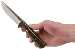 Bark River Bravo 1 CPM 3V Rampless, Green Canvas Micarta, Brown Sheath 13 Bark River Bravo 1 CPM 3V Rampless, Green Canvas Micarta, Brown Sheath -Knife Sales Store BRK07 121GNC RS 06 bark river bravo brk07 121gnc rs 06