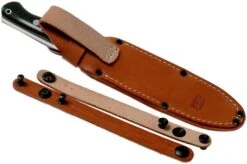 Bark River Bravo 1.5 Rampless CPM 3V Field Knife, Black Canvas Micarta -Knife Sales Store BRK07 122BCMR 07 bark river knives