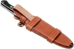 Bark River Bravo 1.5 LT CPM 3V, Black Canvas Micarta Outdoor Knife -Knife Sales Store BRK07 123BKC 08 bark river knives