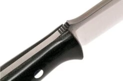 Bark River Bravo 1.2 CPM 3V, Black Canvas Micarta, Brown Sheath -Knife Sales Store BRK07 123BRKC 05 bark river bravo brk07 123brkc 05