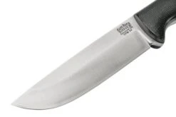 Bark River Bravo 1.2 CPM 3V Rampless, Black Canvas Micarta, Brown Sheath -Knife Sales Store BRK07 125BKC RS 03 barkriver