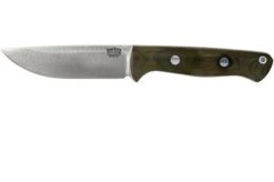Bark River Bravo 1 LT CPM 3V Field Knife, Green Canvas Micarta