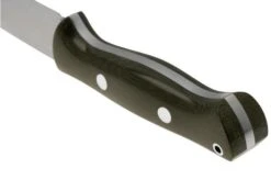 Bark River Bravo 1 Cru-Wear, Rampless, Green Canvas Micarta, Bushcraft Knife -Knife Sales Store BRK07 161GCM RL 04 barkriver