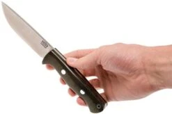 Bark River Bravo 1 LT Cru Wear, Green Canvas Micarta, Rampless -Knife Sales Store BRK07 166GNC RS 06 bark river brk07 166gnc rs 06