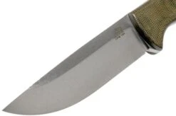 Bark River Bravo 1 Rampless CPM 154, Green Canvas Micarta -Knife Sales Store BRK07 171GNC RS 03 bark river