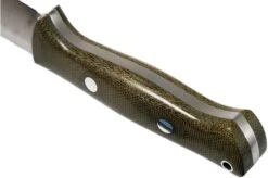 Bark River Bravo 1 Rampless CPM 154, Green Canvas Micarta -Knife Sales Store BRK07 171GNC RS 04 bark river