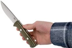 Bark River Bravo 1 Rampless CPM 154, Green Canvas Micarta -Knife Sales Store BRK07 171GNC RS 06 bark river