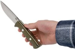 Bark River Bravo 1 CPM 154 Field Knife, Green Canvas Micarta -Knife Sales Store BRK07 172GNC 06 bark river