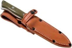 Bark River Bravo 1 CPM 154 Field Knife, Green Canvas Micarta -Knife Sales Store BRK07 172GNC 07 bark river