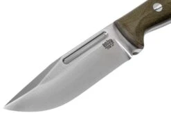 Bark River Bravo Squad Leader CPM 3V, Green Canvas Micarta -Knife Sales Store BRK07 222GCM 03 bark river knives