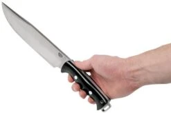 Bark River Bravo Crusader CPM 3V, Black Canvas Micarta -Knife Sales Store BRK07 324BKC 06 bark river