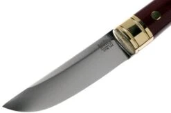Bark River Kitsuné Tanto CPM 154, Burgundy Canvas Micarta Fixed Knife -Knife Sales Store BRK08 051BCM BB 03 bark river knives