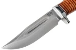 Bark River Boone CPM 3V Stacked Leather, Single Quillion Outdoor Knife -Knife Sales Store BRK08 122SLSQ 03 bark river knives