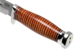 Bark River Boone CPM 3V Stacked Leather, Single Quillion Outdoor Knife -Knife Sales Store BRK08 122SLSQ 05 bark river knives