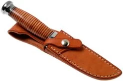 Bark River Boone CPM 3V Stacked Leather, Single Quillion Outdoor Knife -Knife Sales Store BRK08 122SLSQ 06 bark river knives