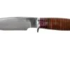 Bark River Michigan Hunter CPM Cru Wear Stacked Leather Hunting Knife -Knife Sales Store BRK08 161SDL 01 bark river knives