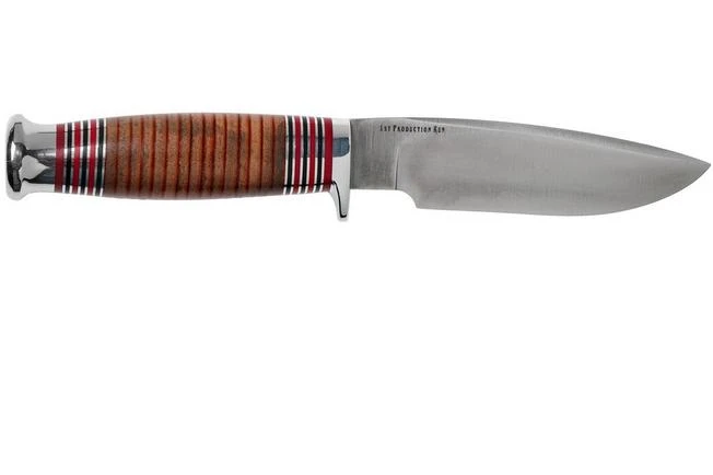 Bark River Michigan Hunter CPM Cru Wear Stacked Leather Hunting Knife 4 Bark River Michigan Hunter CPM Cru Wear Stacked Leather Hunting Knife - Image 2