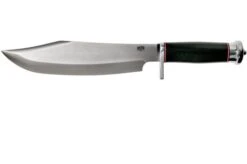 Bark River Shining Mountain Bowie A2 Black Canvas Micarta, Single Quillion Bowie Knife