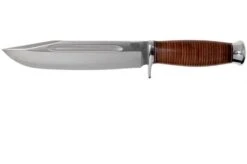 Bark River Teddy 2 A2 Stacked Leather Single Quillion Outdoor Knife