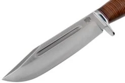Bark River Teddy 2 A2 Stacked Leather Single Quillion Outdoor Knife -Knife Sales Store BRK08 214SLDQ 03 bark river knives
