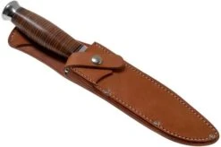 Bark River Teddy 2 A2 Stacked Leather Single Quillion Outdoor Knife -Knife Sales Store BRK08 214SLDQ 06 bark river knives