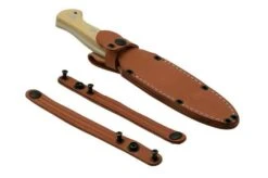 Bark River Cub CPM 3V Antique Ivory Micarta, Bushcraft Knife -Knife Sales Store BRK08 221AIM 06 barkriver