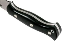 Bark River Cub CPM 3V, Black Linen Micarta, Mosaic Pins Bushcraft Knife -Knife Sales Store BRK08 221BKC 3MP 04 bark river