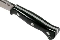 Bark River Cub CPM 3V, Black Linen Micarta, Mosaic Pins Bushcraft Knife -Knife Sales Store BRK08 221BKC 3MP 05 bark river