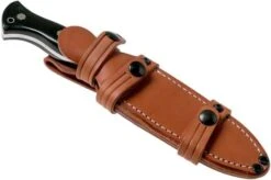 Bark River Cub CPM 3V, Black Linen Micarta, Mosaic Pins Bushcraft Knife -Knife Sales Store BRK08 221BKC 3MP 07 bark river