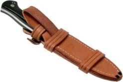 Bark River Cub CPM 3V, Black Linen Micarta, Mosaic Pins Bushcraft Knife -Knife Sales Store BRK08 221BKC 3MP 08 bark river