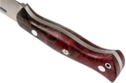 Bark River Cub CPM 3V, Hellfire Maple Burl, Mosaic Pin Bushcraft Knife -Knife Sales Store BRK08 221HFM 04 bark river