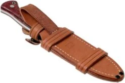 Bark River Cub CPM 3V, Hellfire Maple Burl, Mosaic Pin Bushcraft Knife -Knife Sales Store BRK08 221HFM 08 bark river