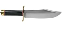 Bark River V-44 Bowie A2 Black Canvas Micarta, Brass Double Quillion, Bowie-knife -Knife Sales Store BRK08 231BKC BDQ 02 bark river knives