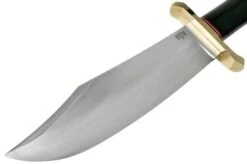 Bark River V-44 Bowie A2 Black Canvas Micarta, Brass Double Quillion, Bowie-knife -Knife Sales Store BRK08 231BKC BDQ 03 bark river knives