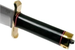 Bark River V-44 Bowie A2 Black Canvas Micarta, Brass Double Quillion, Bowie-knife -Knife Sales Store BRK08 231BKC BDQ 05 bark river knives