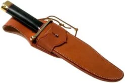 Bark River V-44 Bowie A2 Black Canvas Micarta, Brass Double Quillion, Bowie-knife -Knife Sales Store BRK08 231BKC BDQ 06 bark river knives