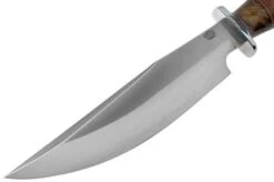 Bark River Highwayman III A2 Stacked Leather, Black Gold Maple Bowie Knife -Knife Sales Store BRK08 313SLBGS 03 bark river knives