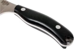 Bark River JX6 Companion A2, Black Canvas Micarta, Brown Sheath -Knife Sales Store BRK10 112BRKC 04 bark river brk10 112brkc 04