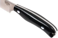 Bark River JX6 Companion A2, Black Canvas Micarta, Brown Sheath -Knife Sales Store BRK10 112BRKC 05 bark river brk10 112brkc 05