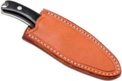 Bark River JX6 Companion A2, Black Canvas Micarta, Brown Sheath -Knife Sales Store BRK10 112BRKC 07 bark river brk10 112brkc 07