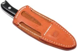 Bark River JX6 Companion A2, Black Canvas Micarta, Brown Sheath -Knife Sales Store BRK10 112BRKC 08 bark river brk10 112brkc 08